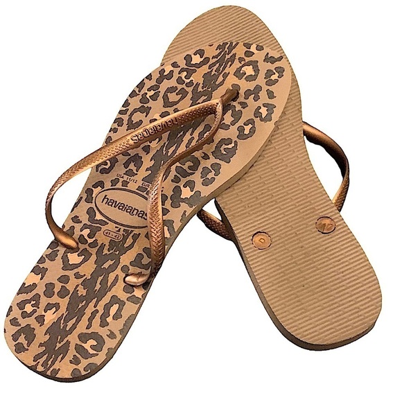 𝅺LEOPARD Havaianas Size 11/12 - Picture 1 of 8